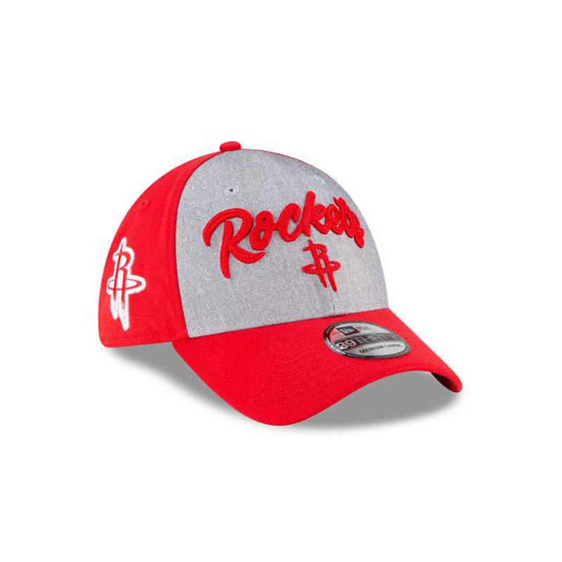 NBA Houston Rockets Draft 39Thirty Stretch Fit (XIT1561) - Red New Era Caps